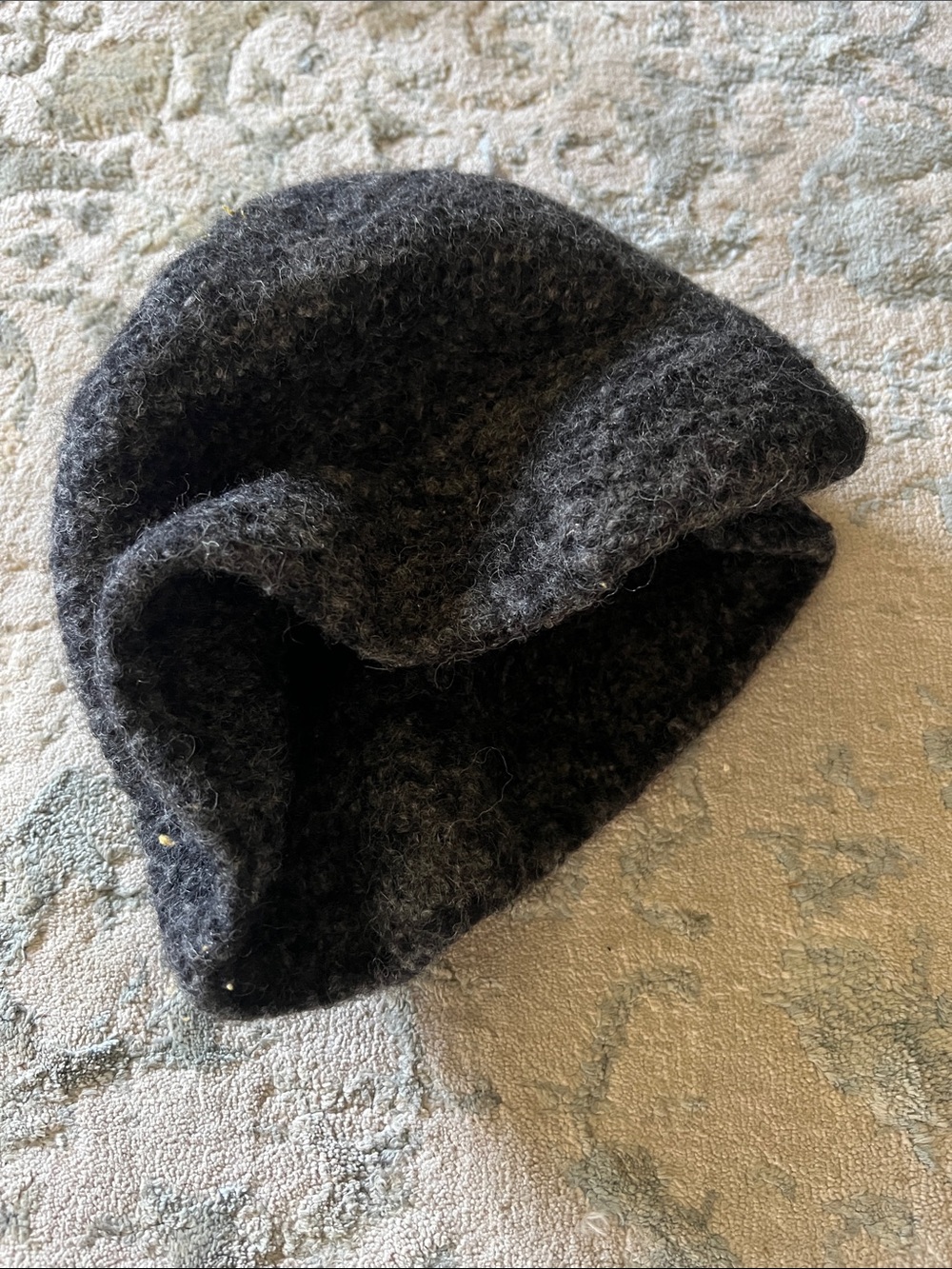 Cozy Dark Gray Wool Beanie